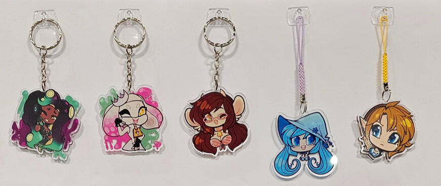 Keychains + Phone charms