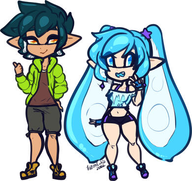 My hubby & My squidsonas!